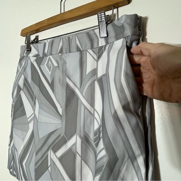Ralph Lauren Polo Golf Gray and White A-Line Skirt 2 EUC - Picture 3 of 9